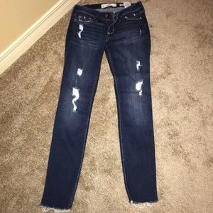 Ripped Dark Wash Hollister Jeans